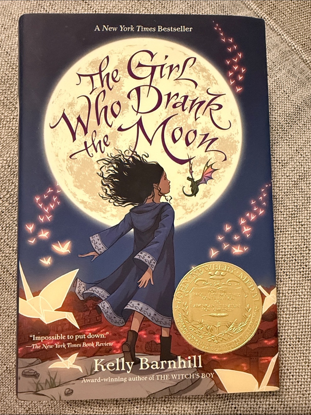 The Girl Who Drank the Moon hardback book